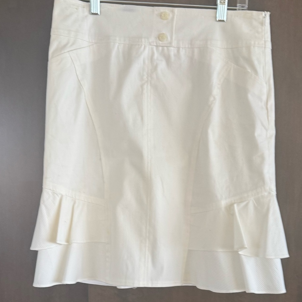 Cache Cream Color Skirt